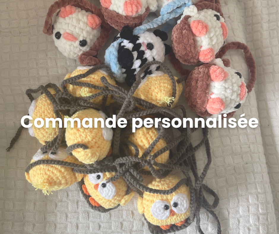 Chat brioche porté clé personnalisé