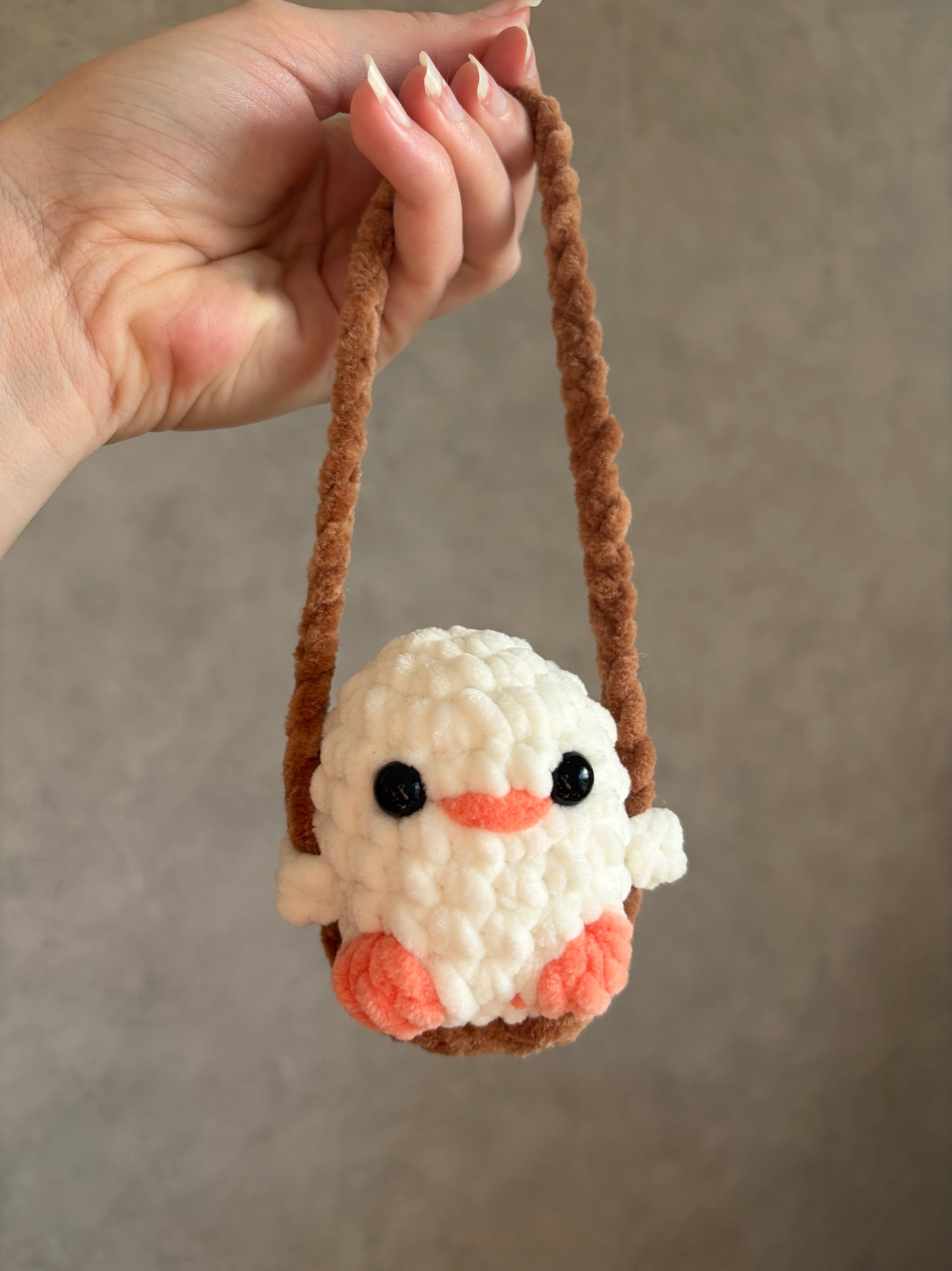 Coincoin sur sa balançoire