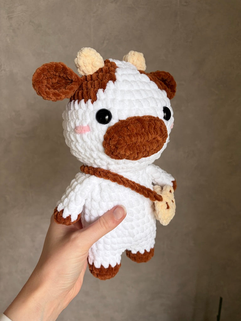 Vache avec son sac cookie