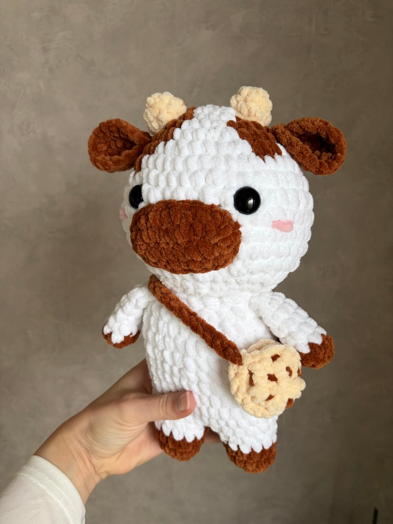 Vache avec son sac cookie